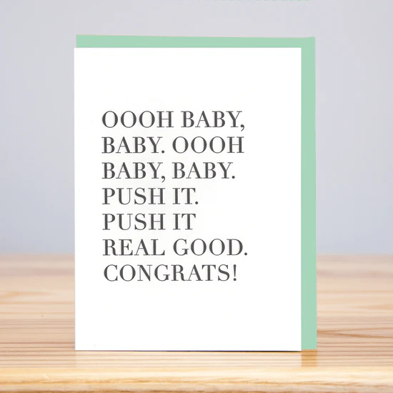 Ooh Baby, Baby Congrats Card