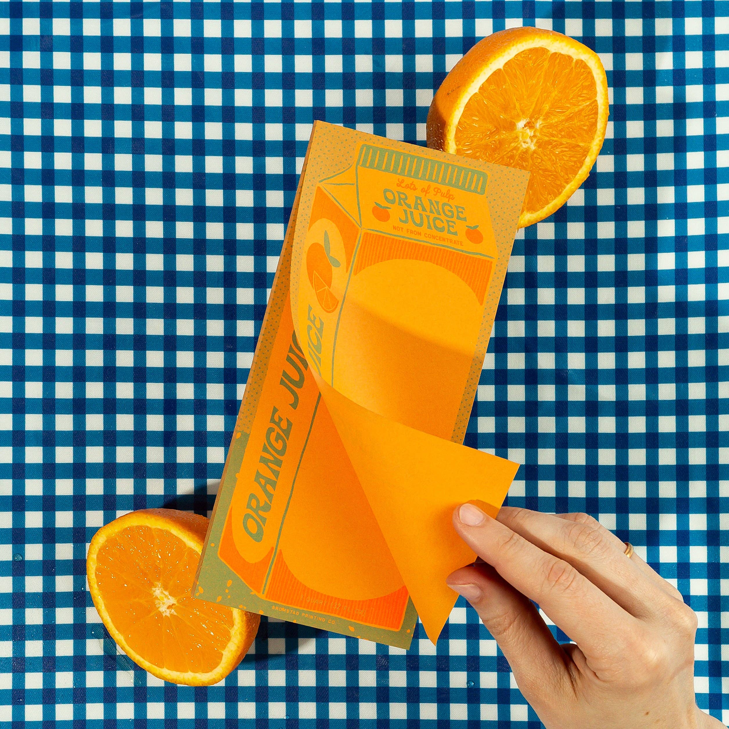 Orange Juice Risograph Notepad - Image 2