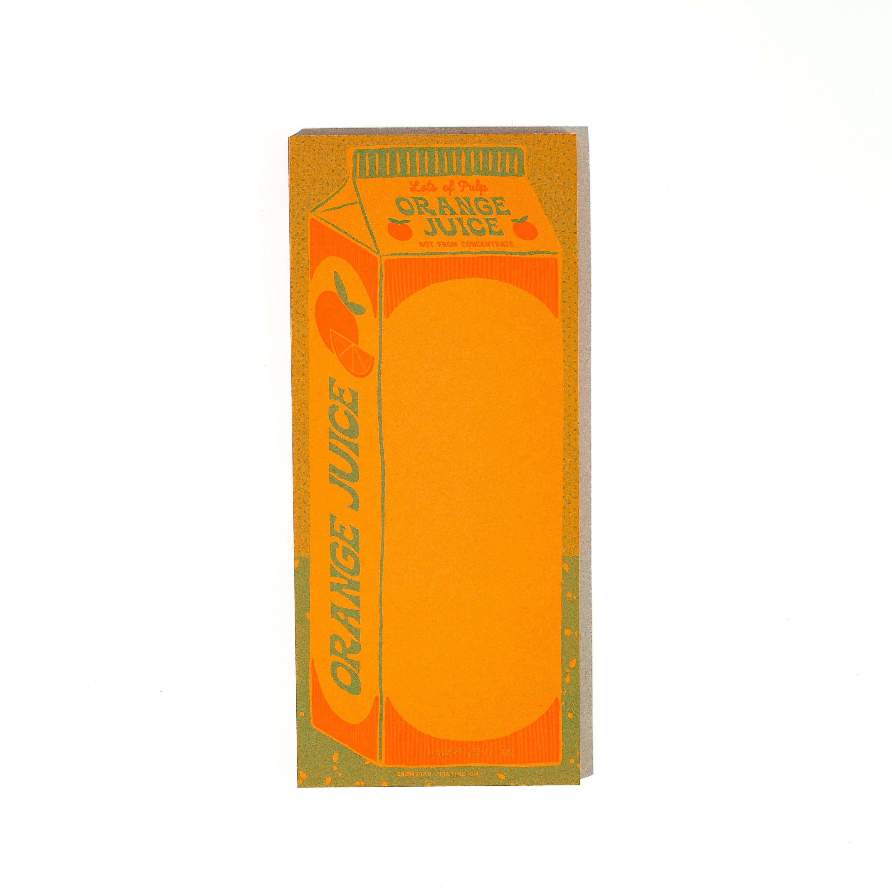 Orange Juice Risograph Notepad - Image 3