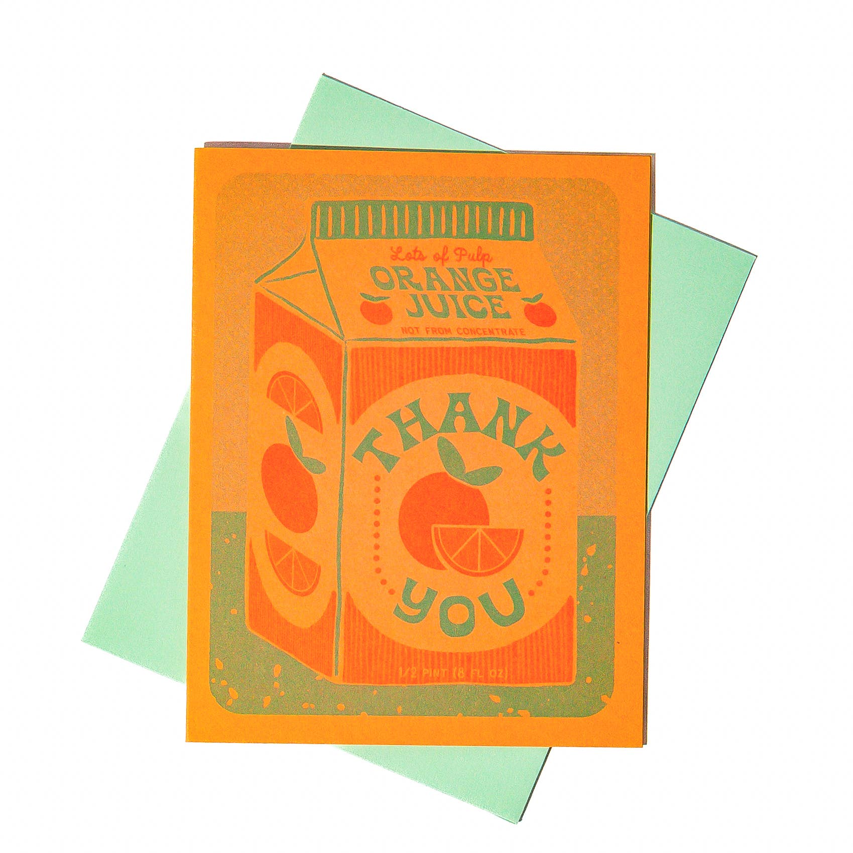 Orange Juice Thank You Card - Image 2