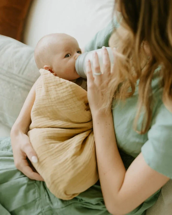 Organic Cotton Muslin Swaddle 2 Pack: Swallows - Image 4