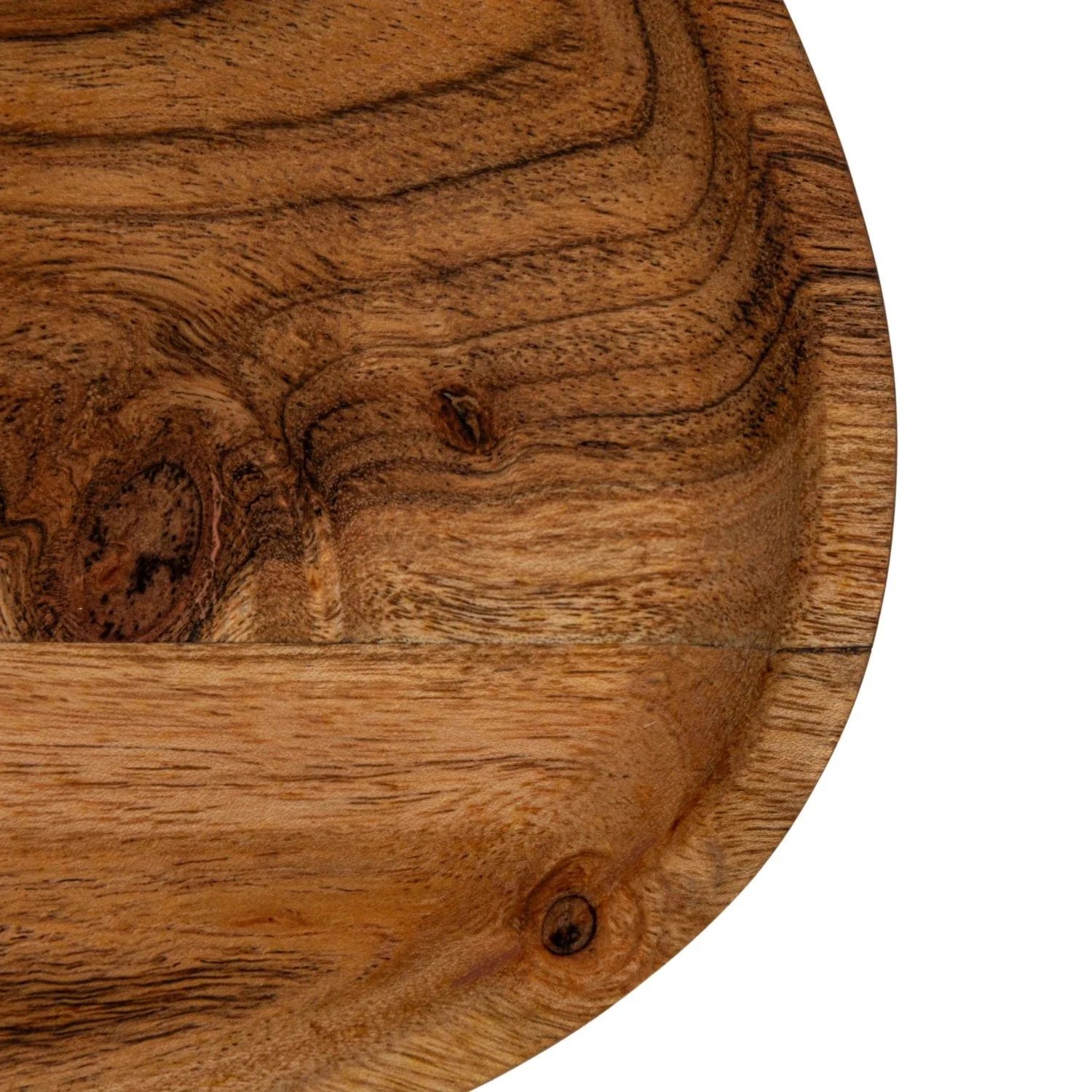 Organic Shape Acacia Wood Tray - Image 5