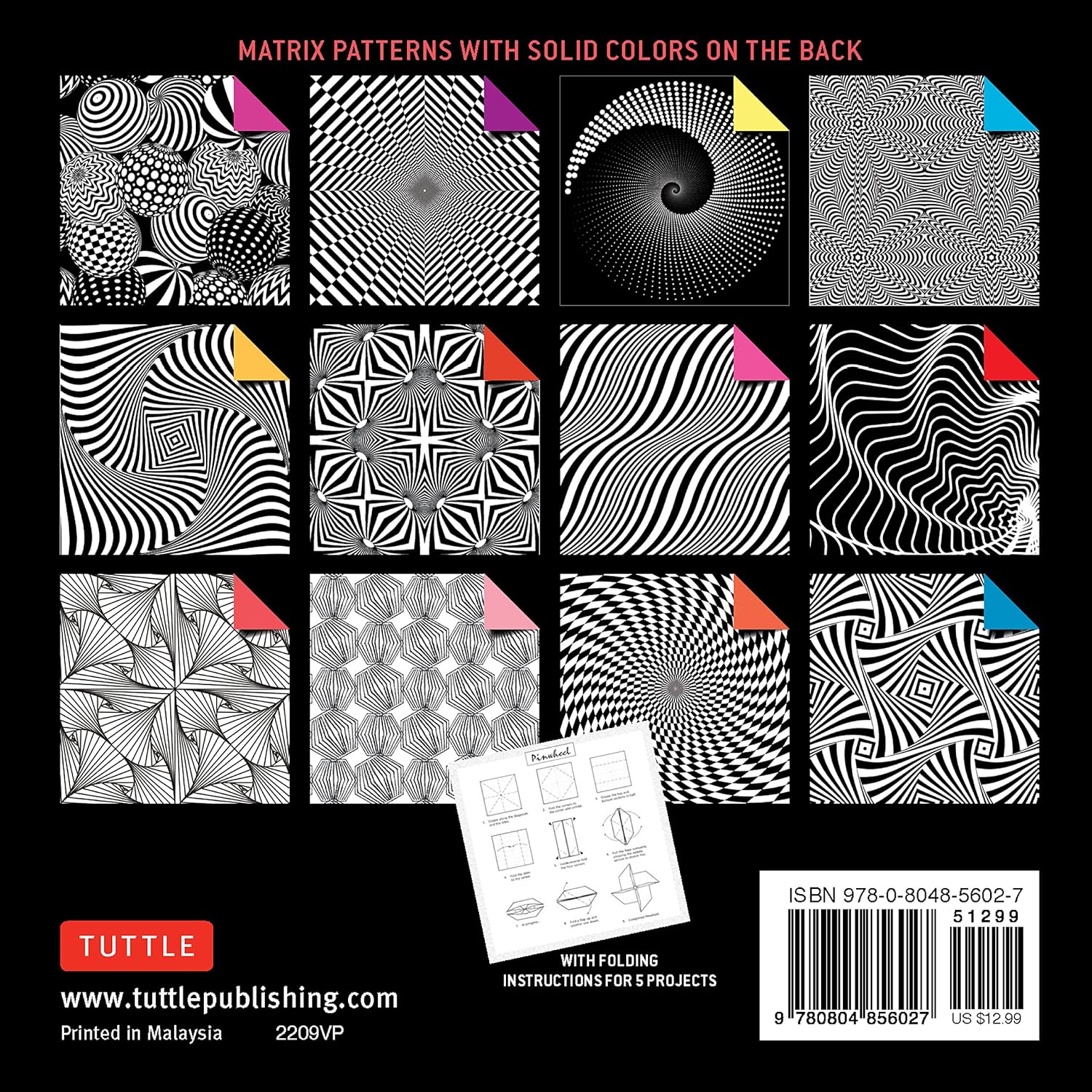 Origami Paper, 500 Sheets: Matrix Patterns - Image 2