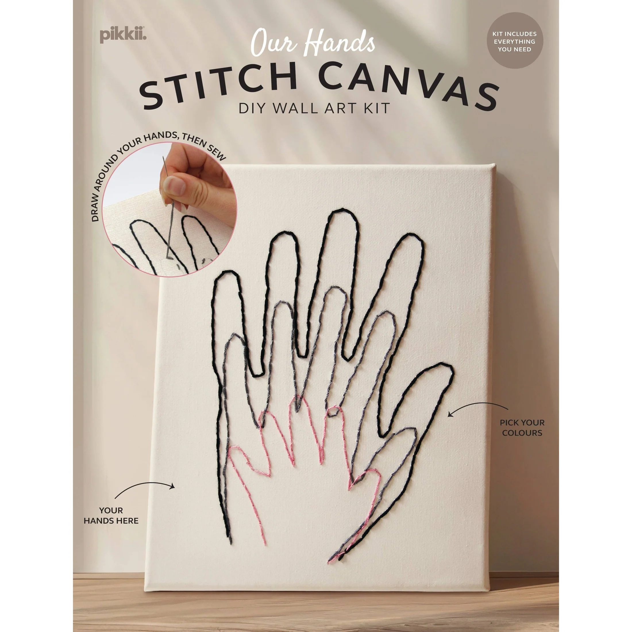 Our Hands Stitch Canvas Wall Art - Image 6