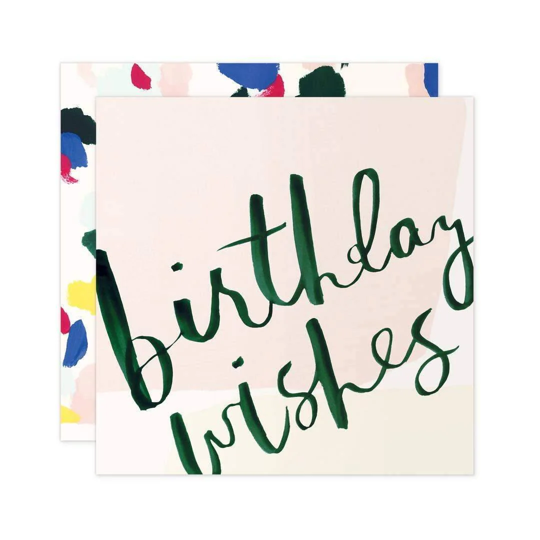 Birthday Wishes Square Card