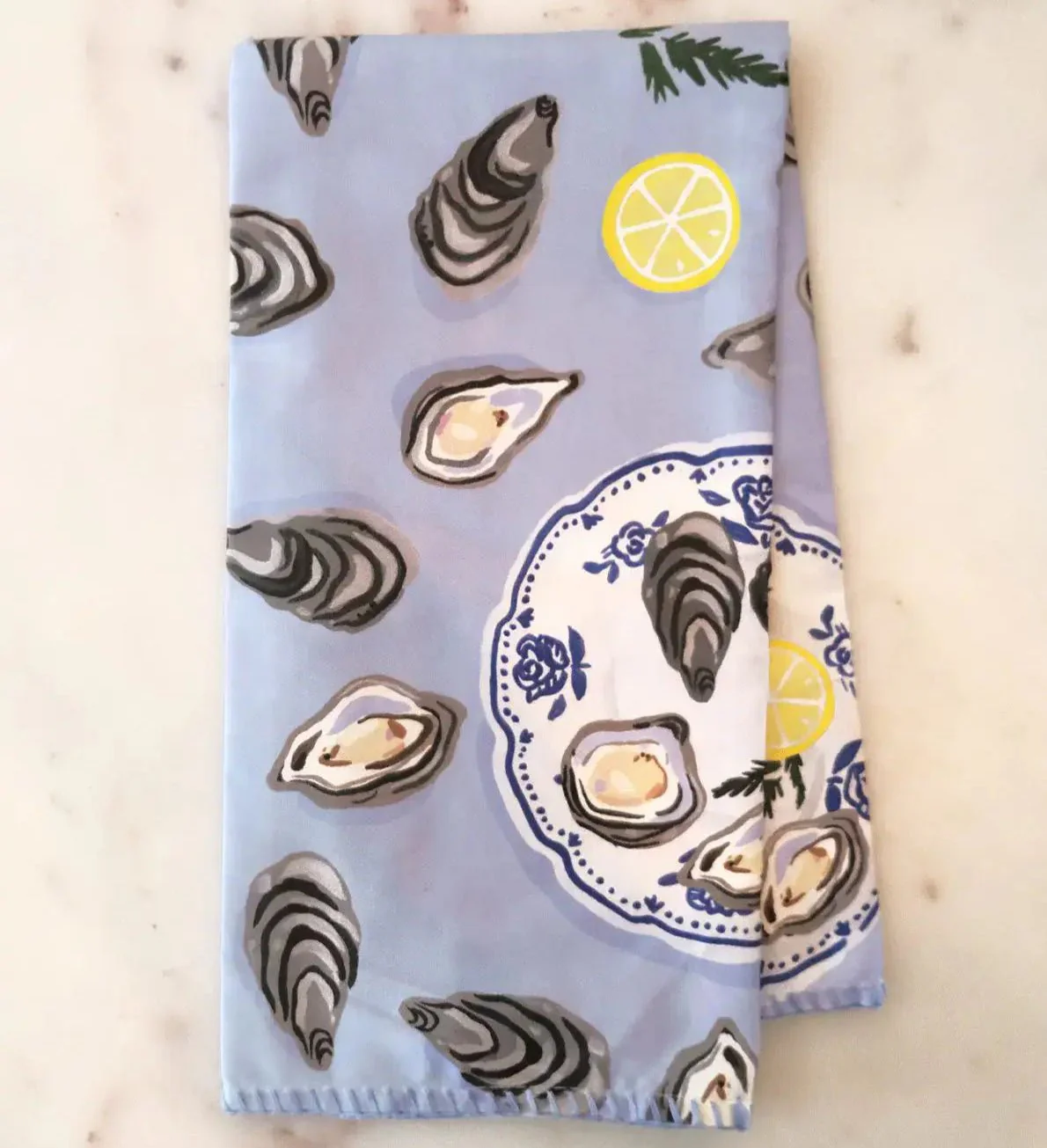 Oysters Cotton Tea Towel - Image 3