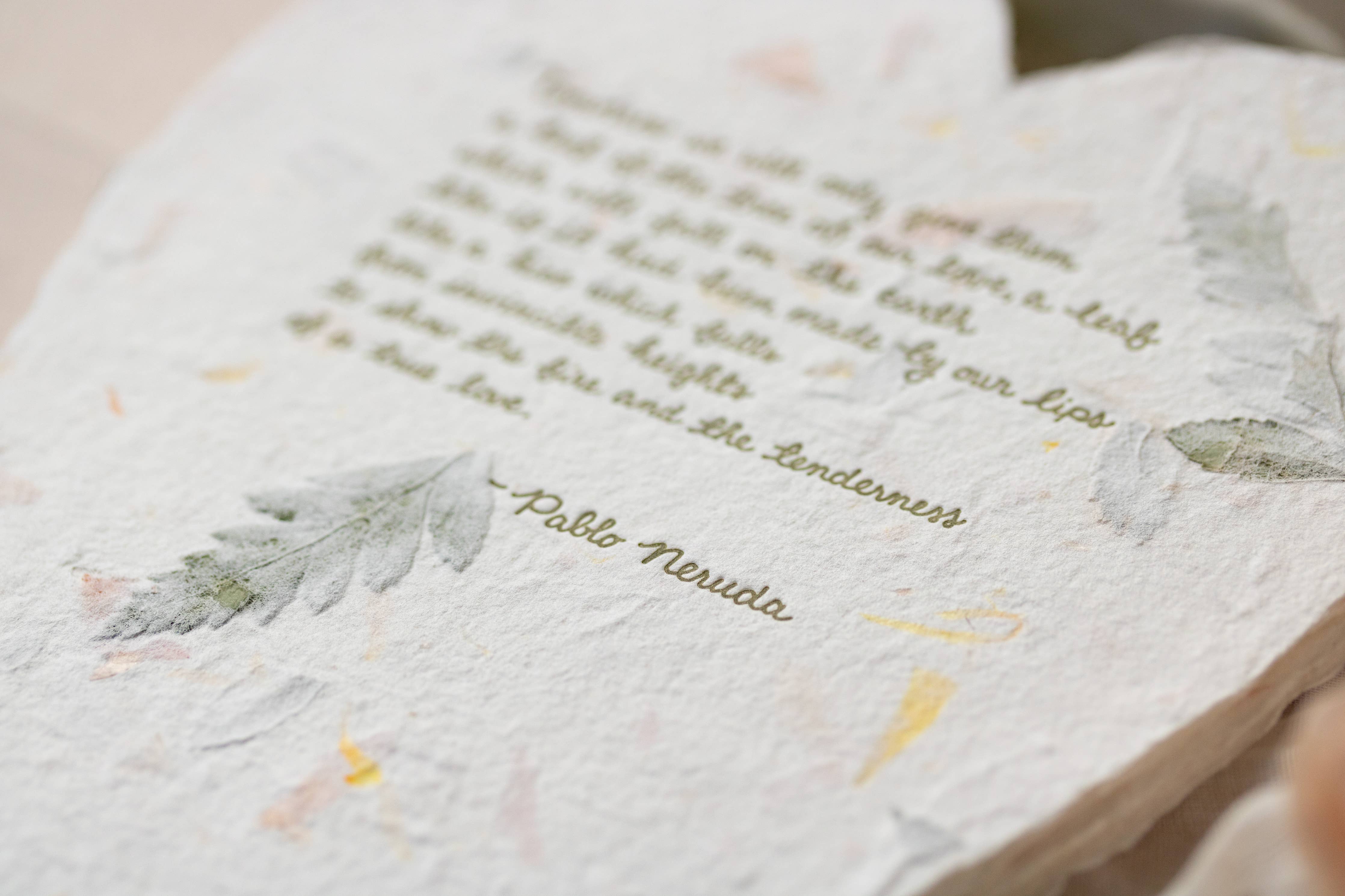 Pablo Neruda Poem Heart & Love Card - Image 3
