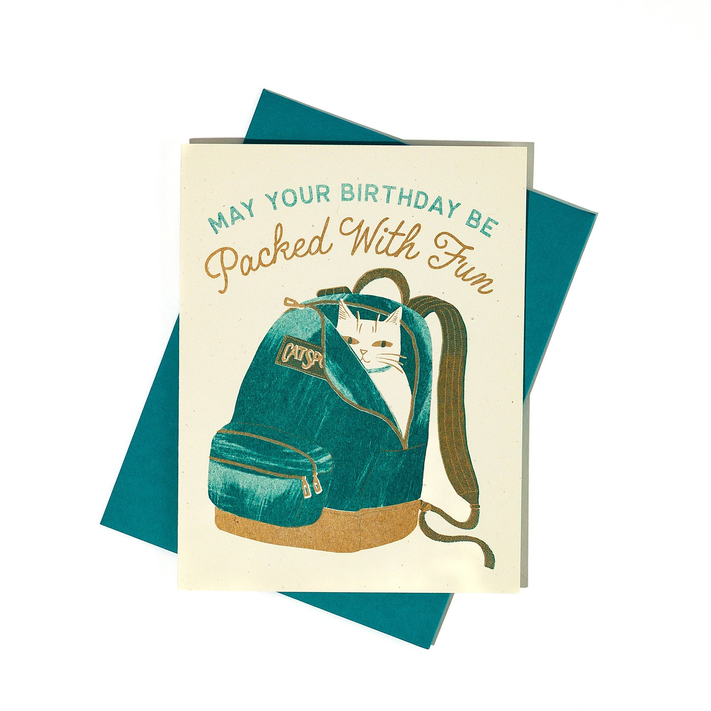 Packed With Fun Cat Birthday Card - Image 2