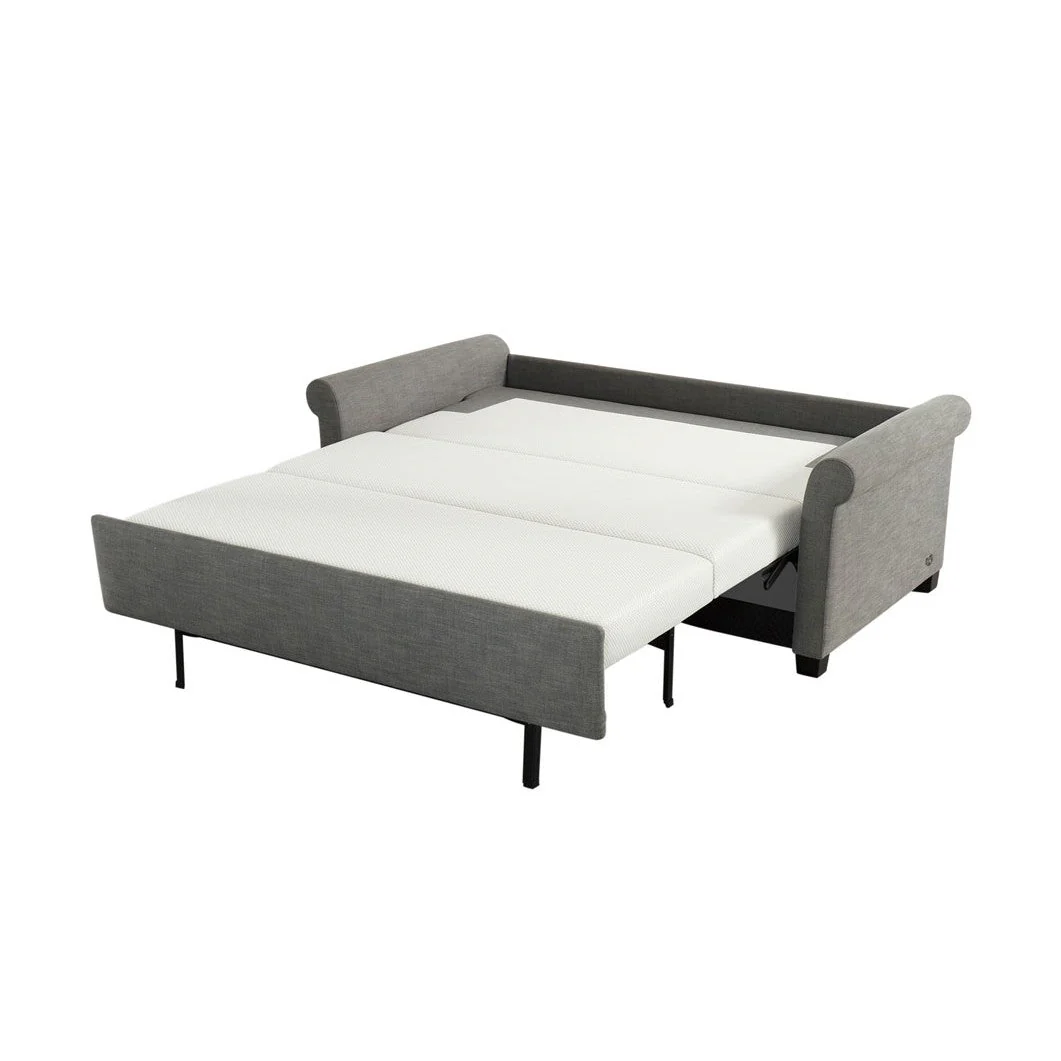 Paige Silver Sleeper Sofa - Image 2
