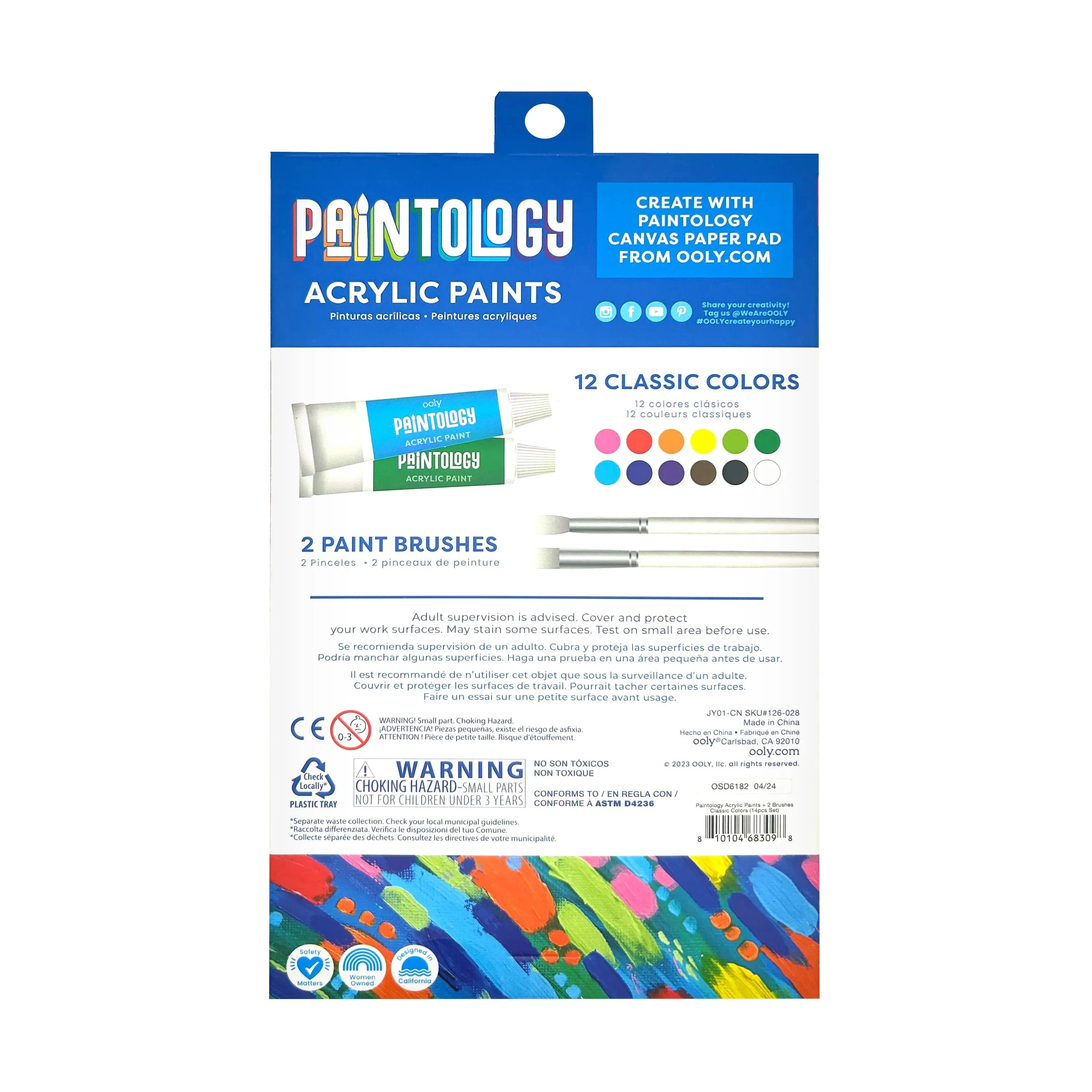 Paintology Acrylic Paints: 14 Piece Set - Image 2