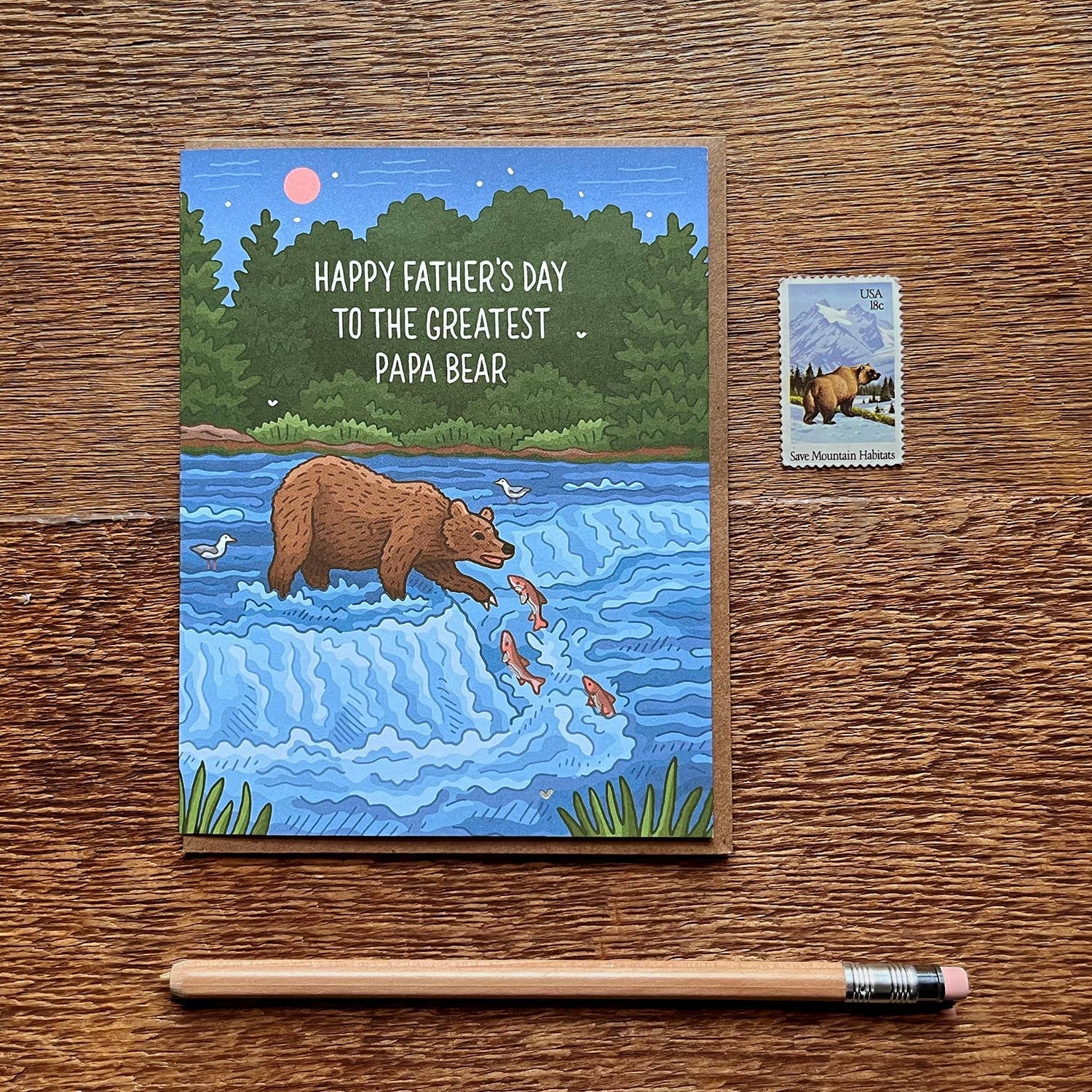 Papa Bear Father's Day Card - Image 2