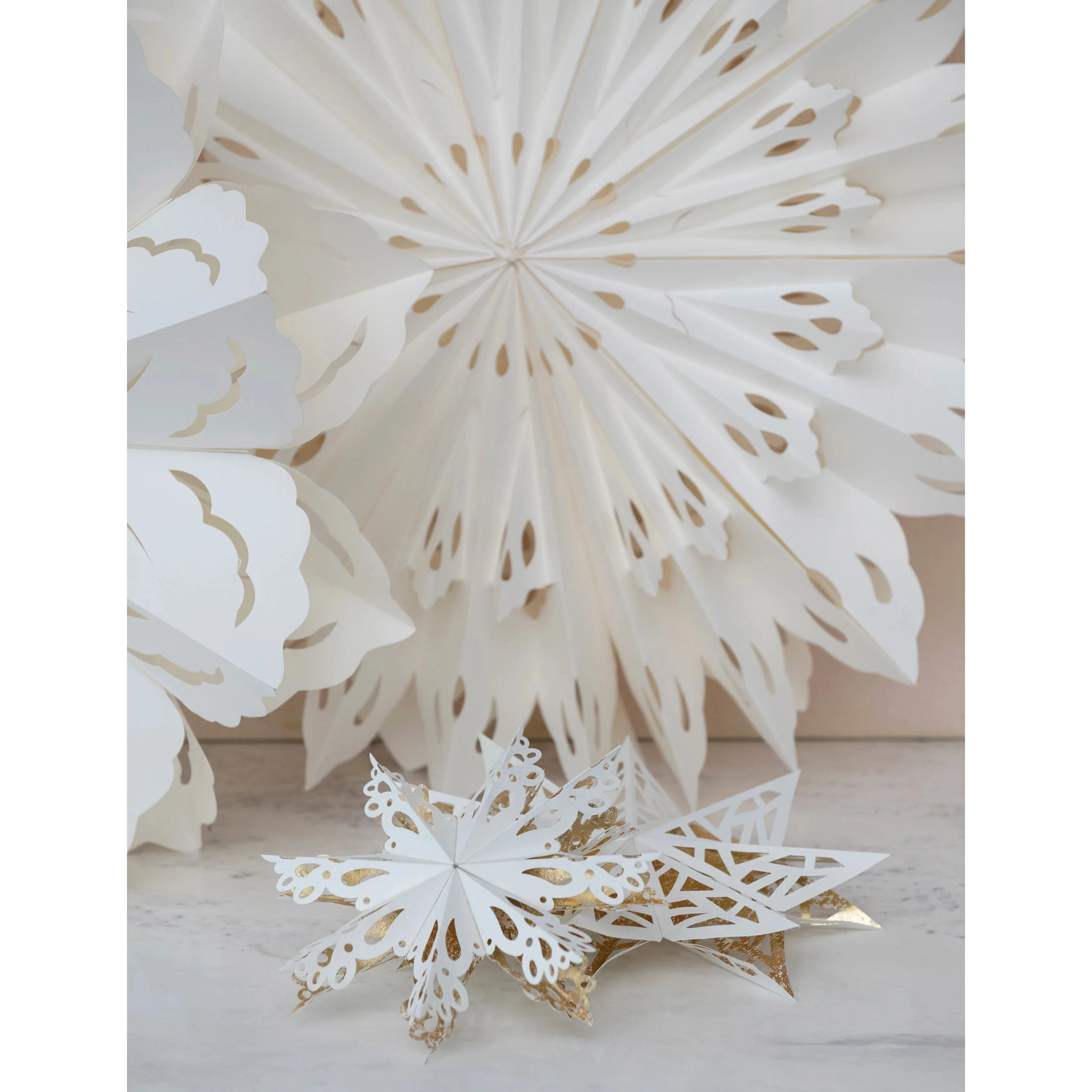 Decorative Hanging Paper Snowflakes - Image 2