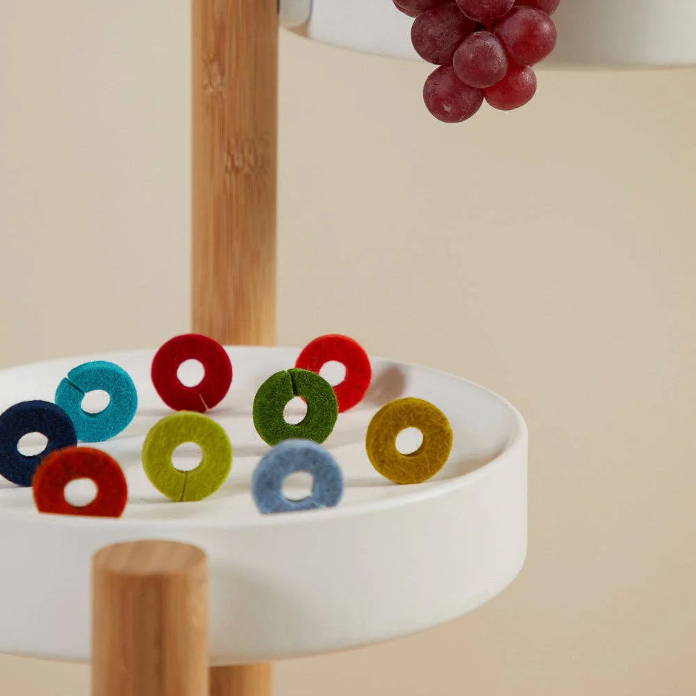Wine-O's Merino Wool Felt Wine Markers: Paradise - Image 4