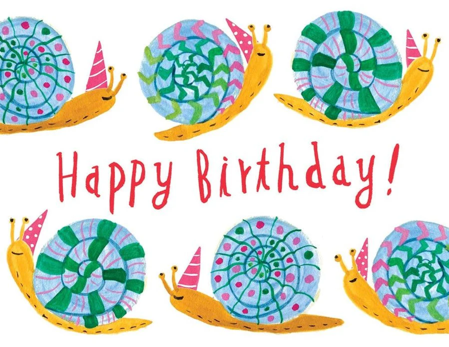 Party Snails Birthday Card - Image 2