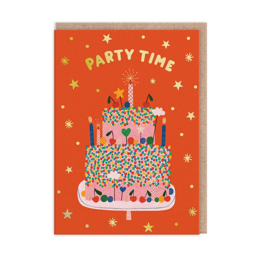 Party Time Birthday Card
