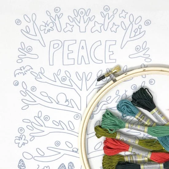 Peace Embroidery Kit - Image 3