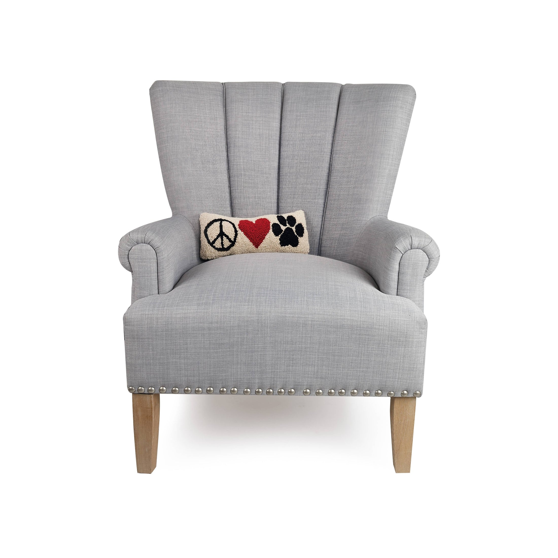 Peace Heart Paw Hook Pillow - Image 2