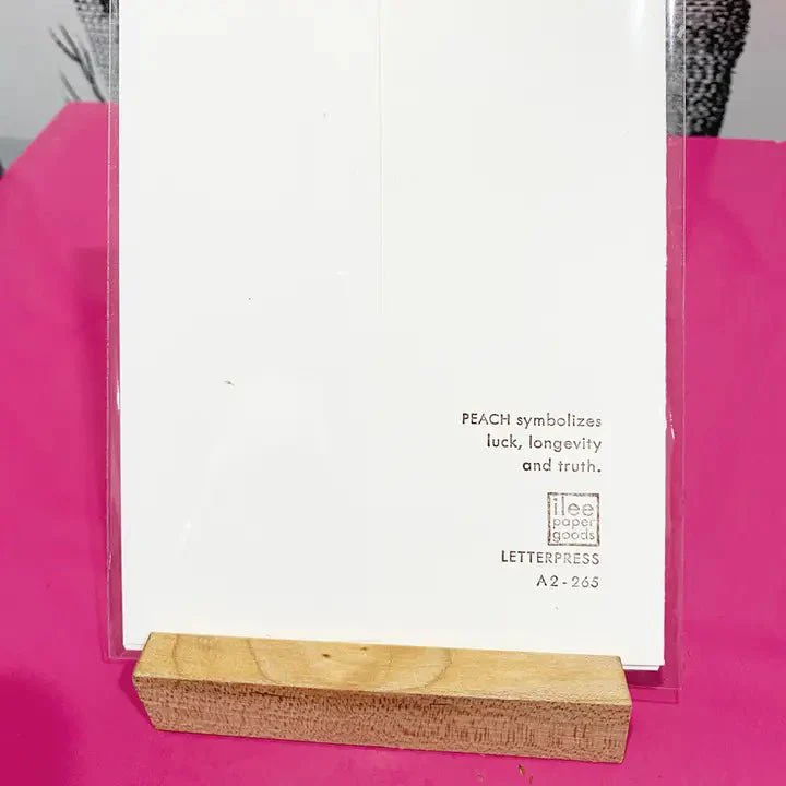 Peach Blossoms Birthday Card - Image 2
