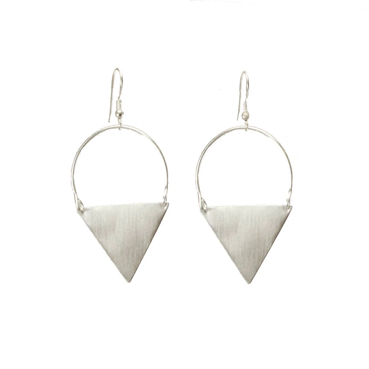 Peaked Sphere Earrings - Silver - Image 2