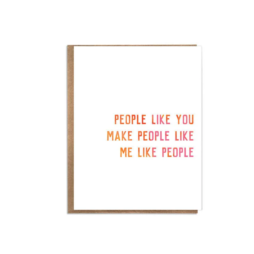 You Make Me Like People Card - Image 2