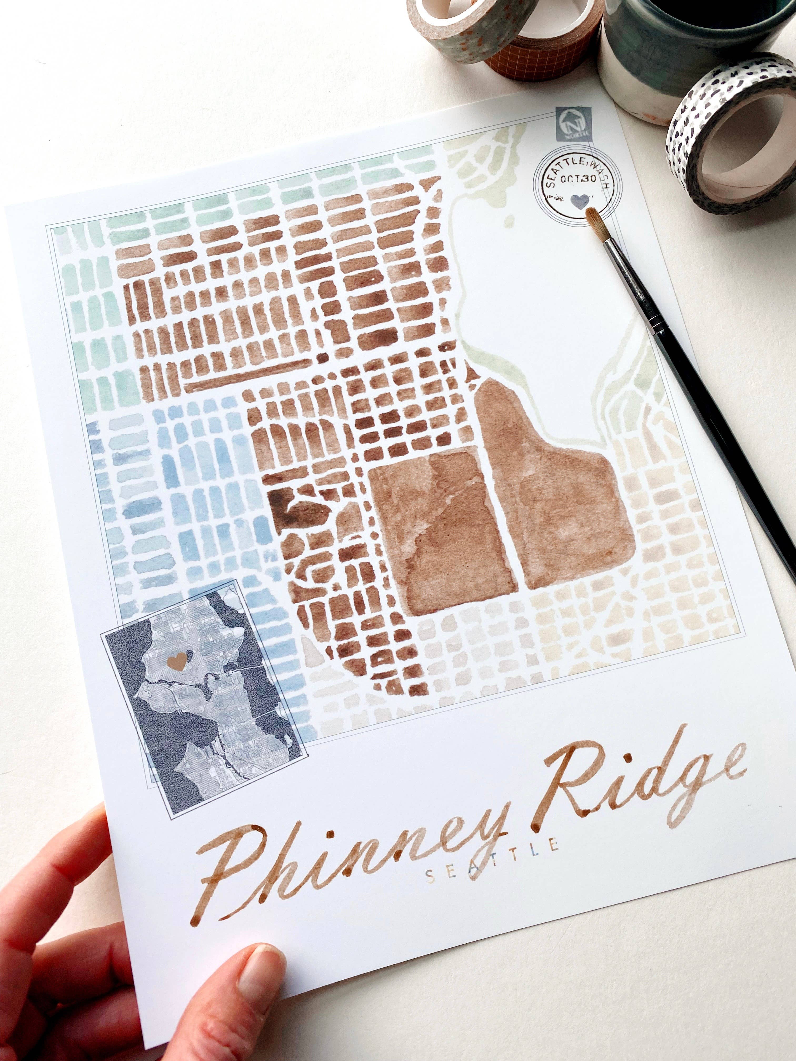 Phinney Ridge Neighborhood Map Print - Image 4
