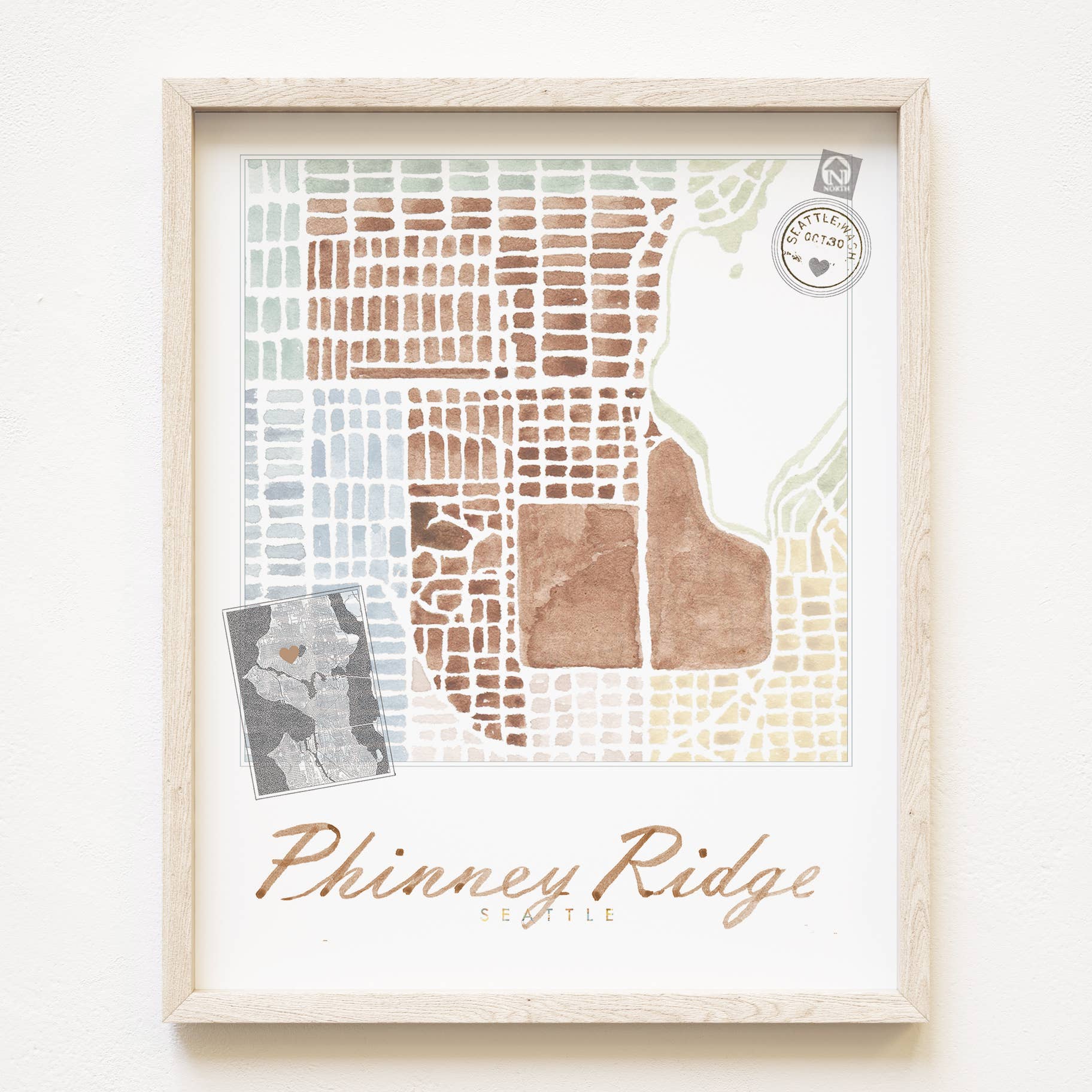 Phinney Ridge Neighborhood Map Print - Image 5