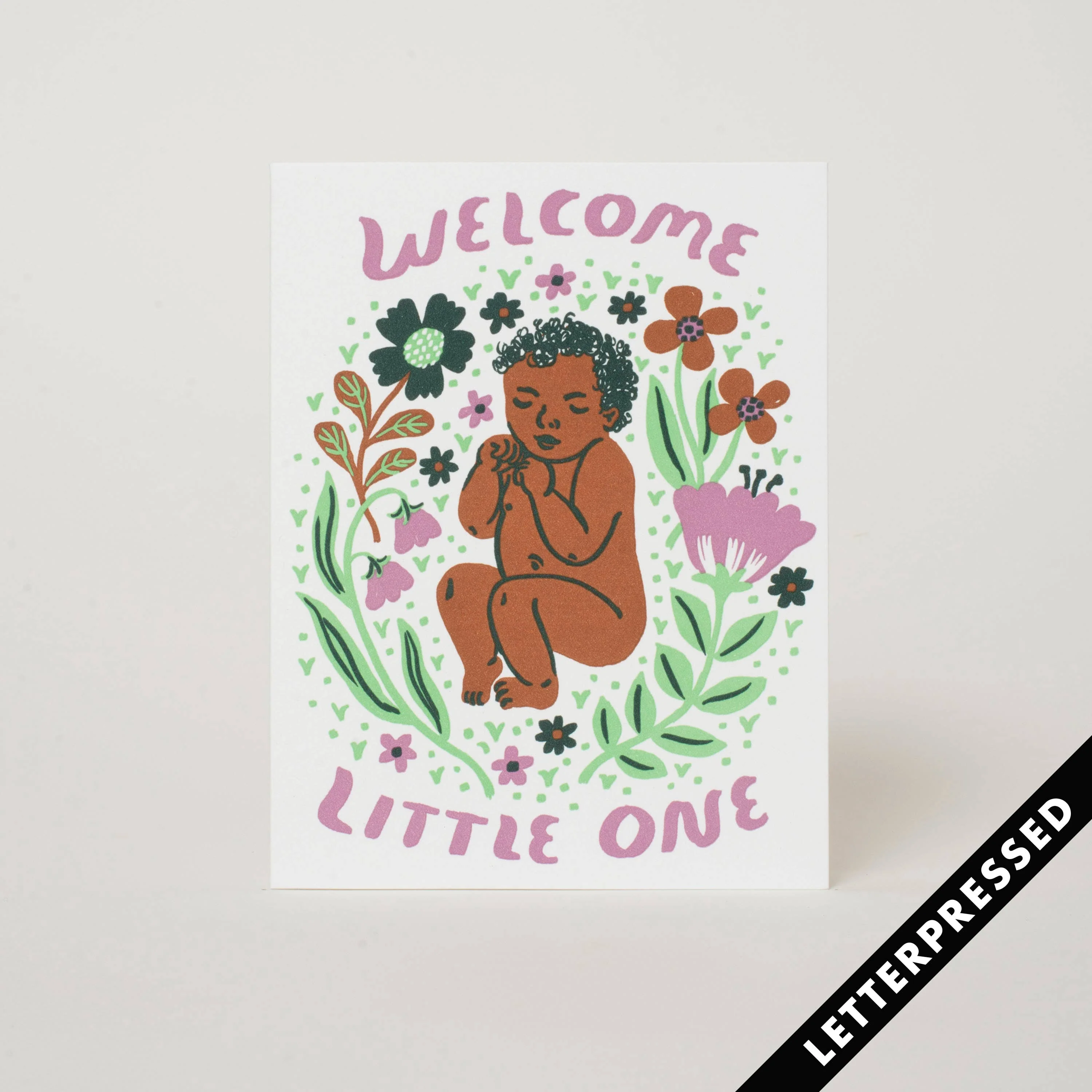 Little One Brown Baby Card