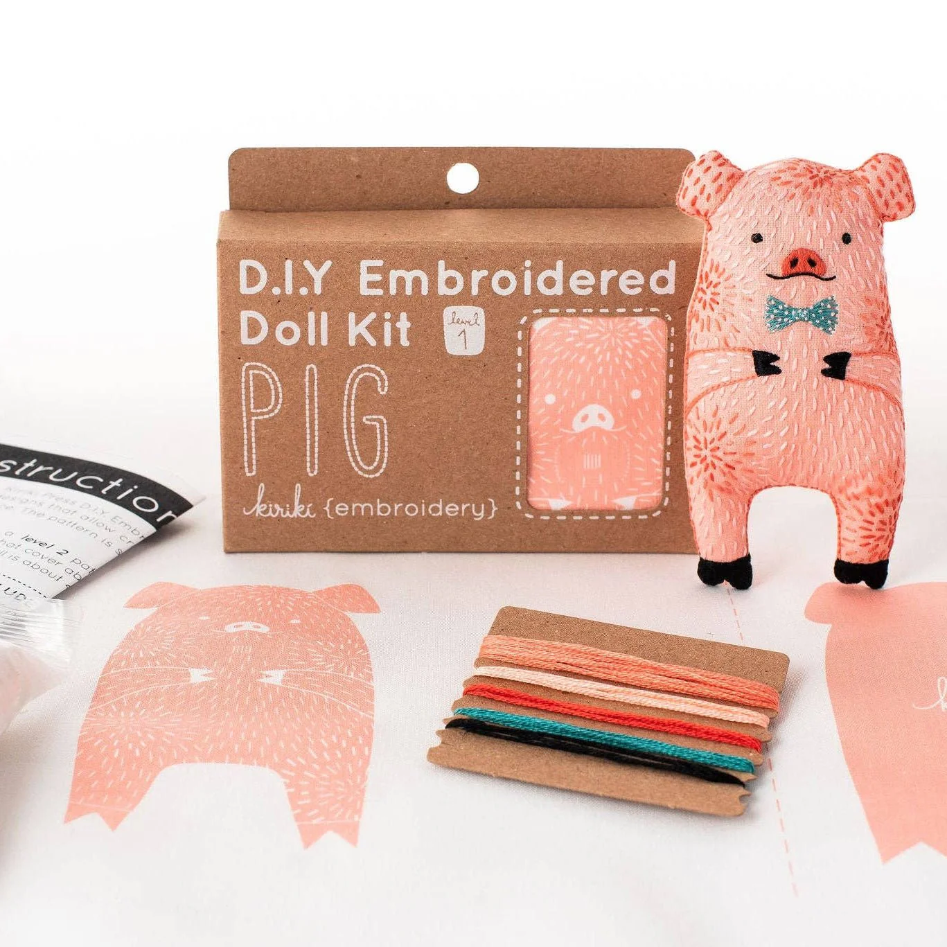 Stuffed Pig Embroidery Kit - Image 2