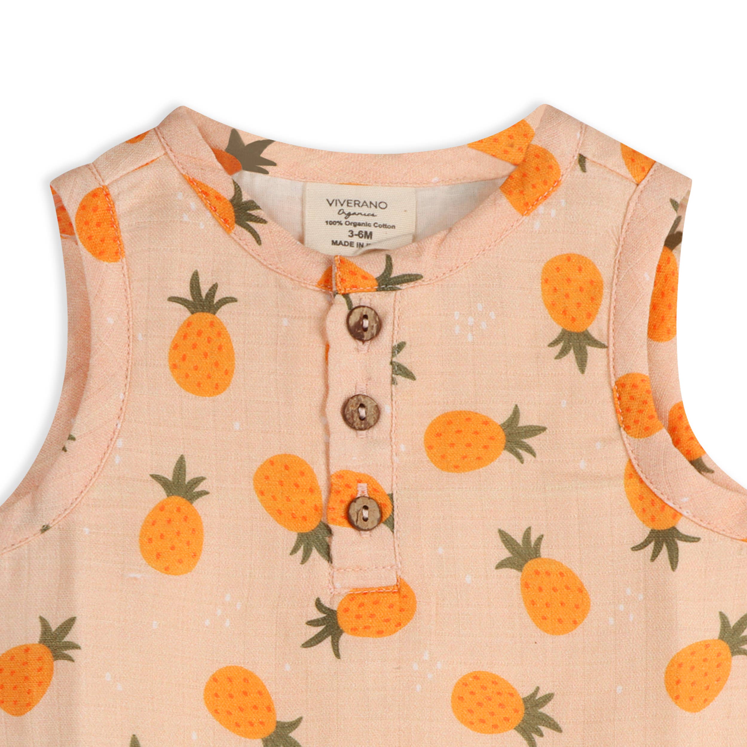 Pineapple Top + Shorts Baby Set - Image 4