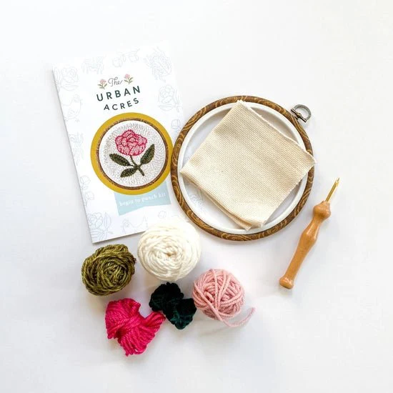 Pink Peony Punch Needle Kit - Image 2