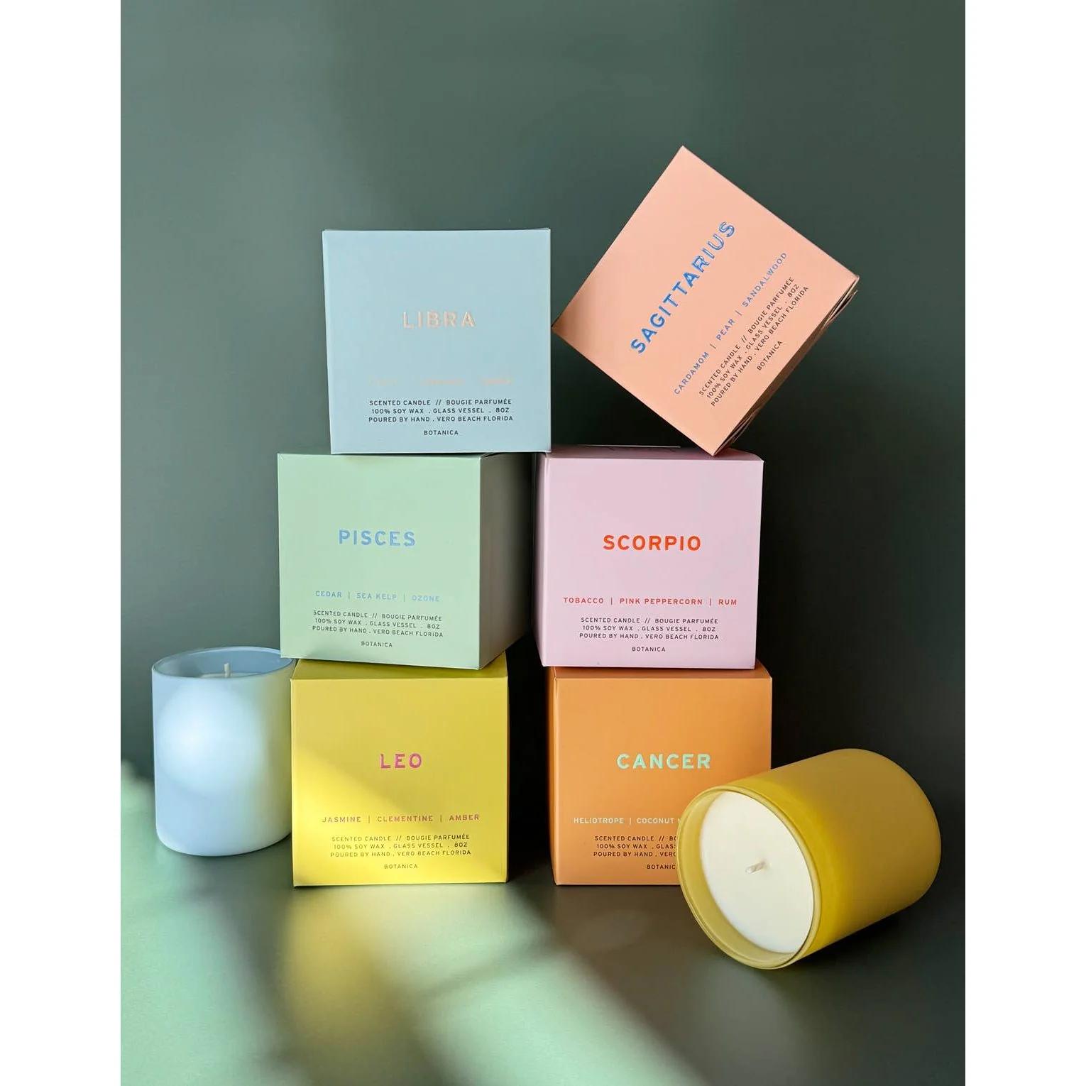 Pisces Zodiac Candle - Image 2