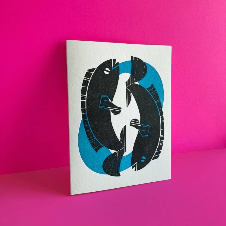 Zodiac Pisces Birthday Card - Image 3
