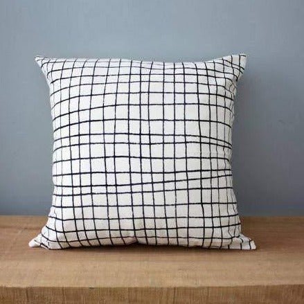 Plaid Organic Cotton Pillow