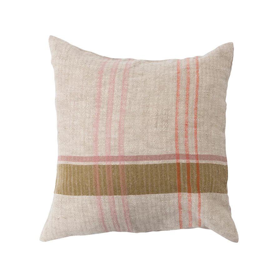 Plaid Square Pillow