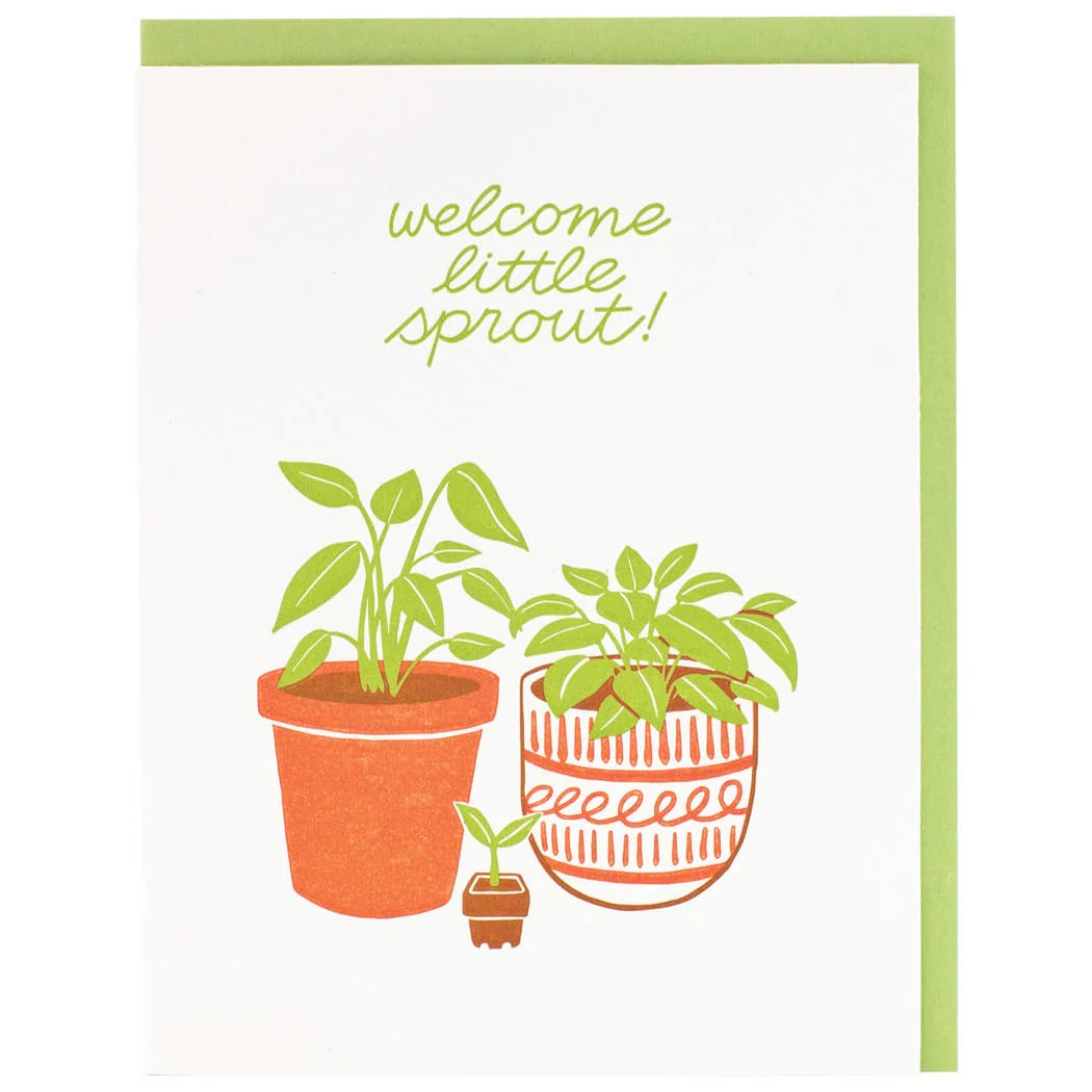 Plant Sprout Baby Card