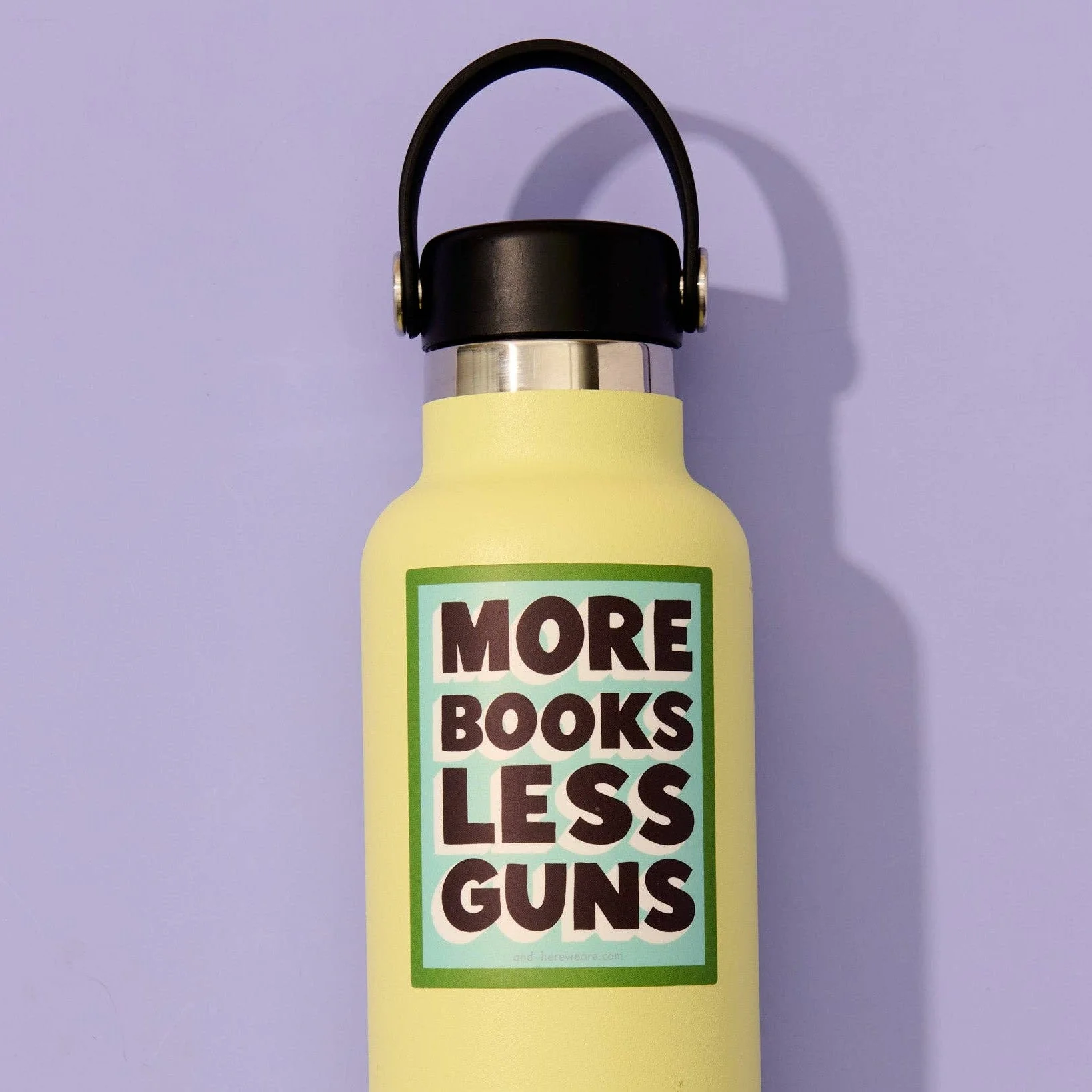 More Books Less Guns Sticker - Image 2