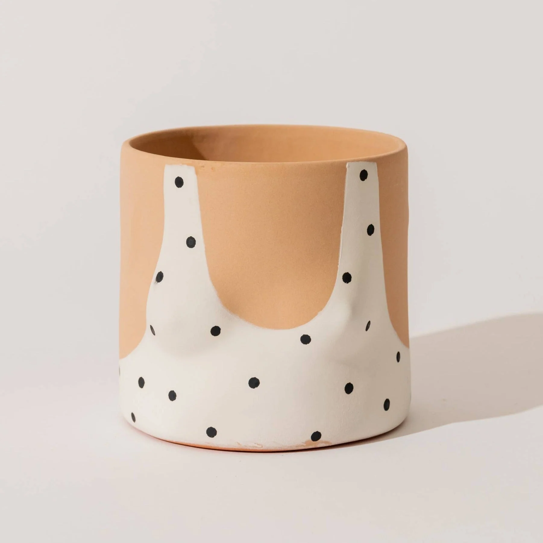 Boobs Planter: Light Polka-Dots