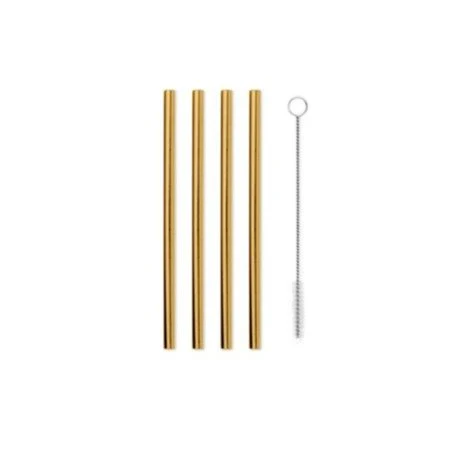 Porter 5" Metal Straws Set/4 - Image 2