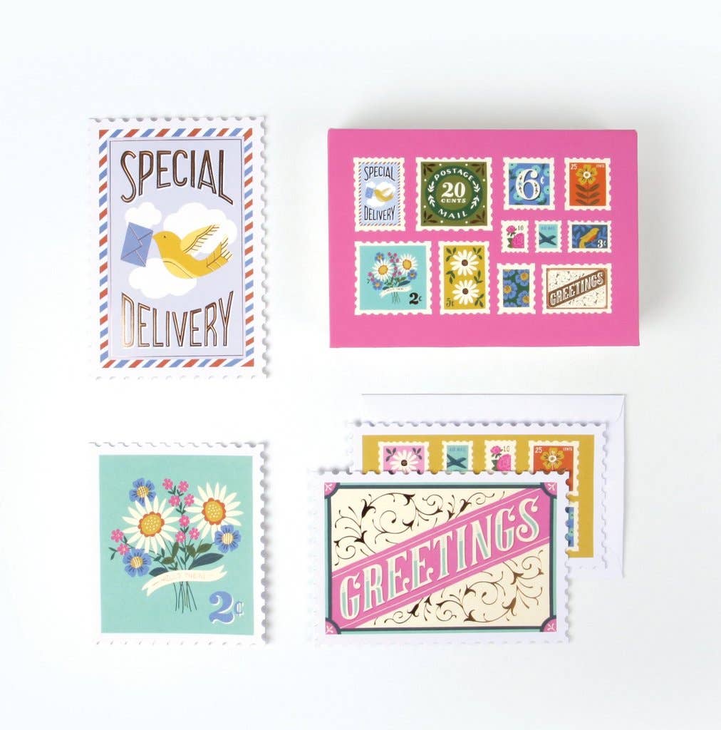 Postage Stamps Boxed Card Set