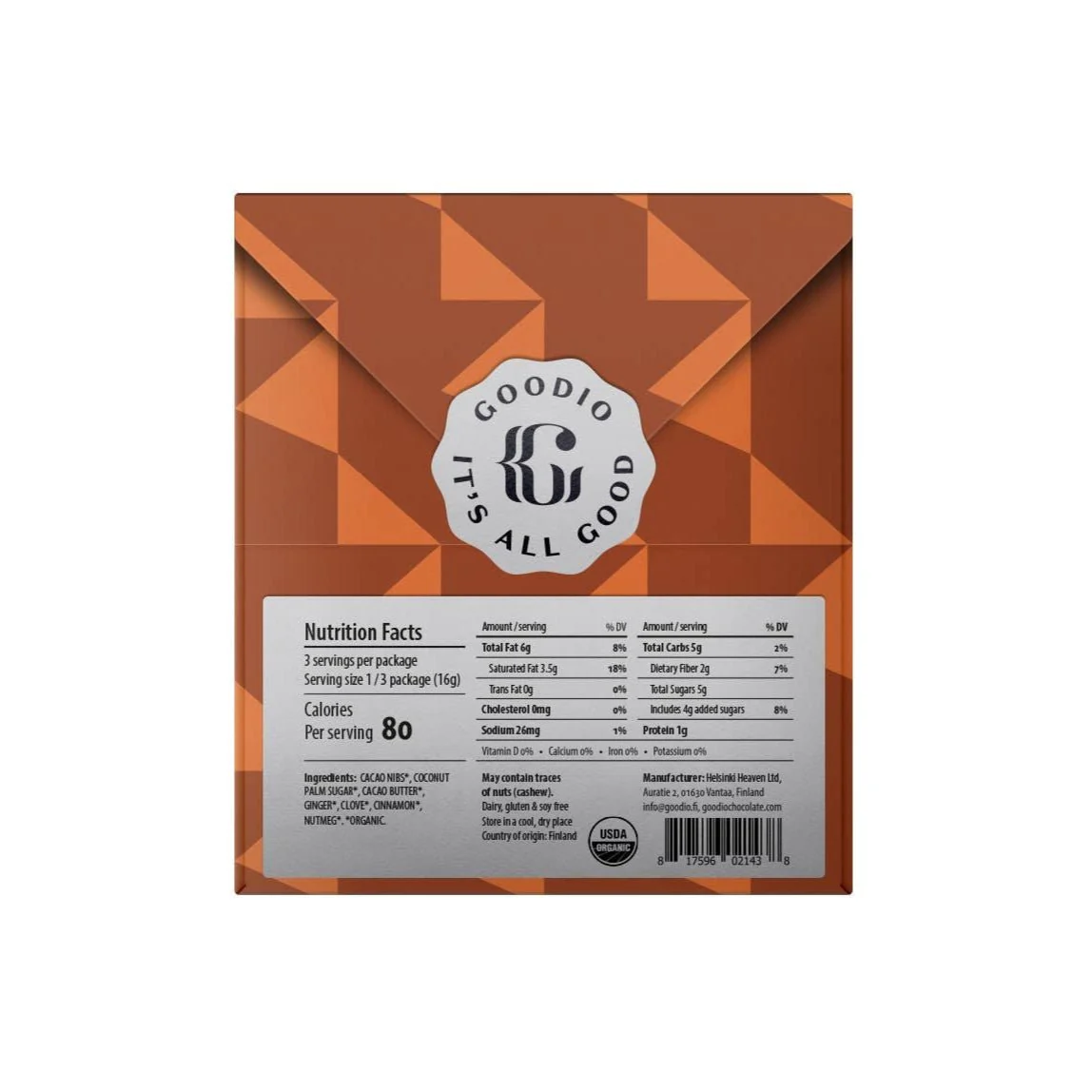 Pumpkin Spice 49% Chocolate Bar - Image 2