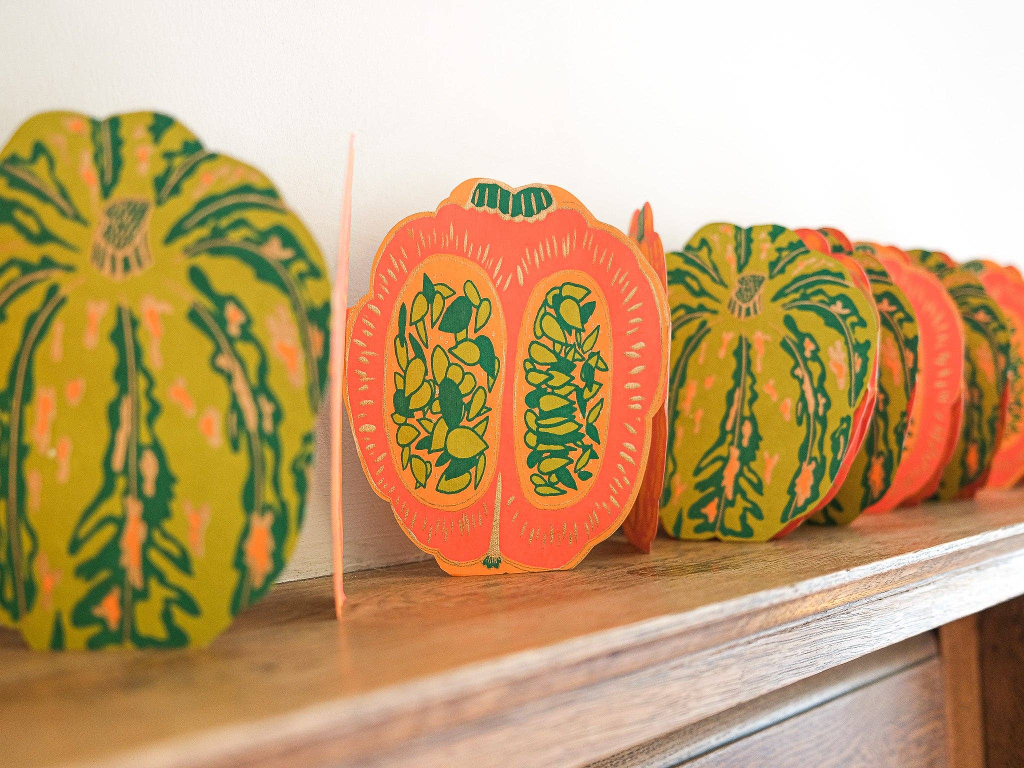 Pumpkins & Gourds Concertina Garland - Image 3