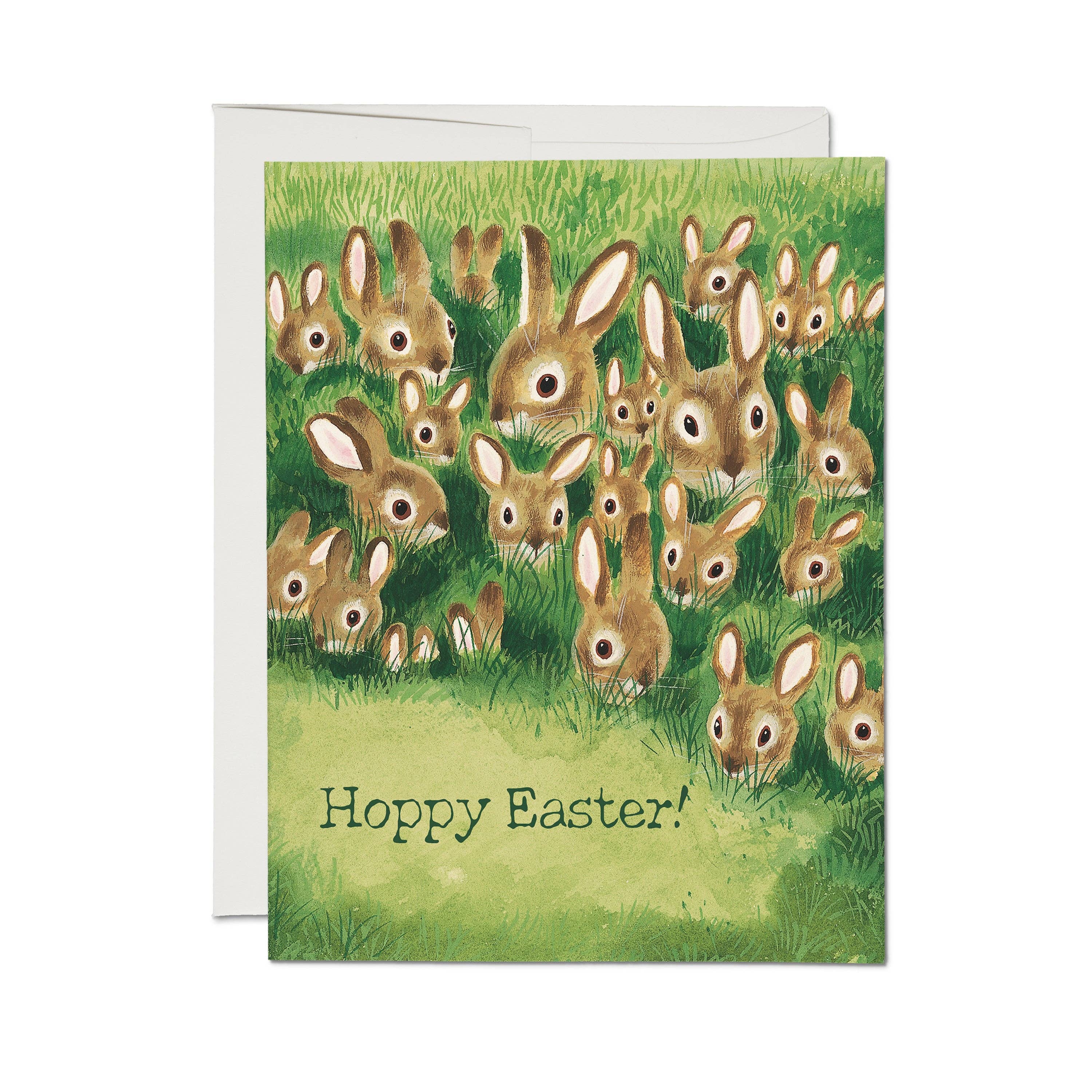 Rabbit Family Easter Card