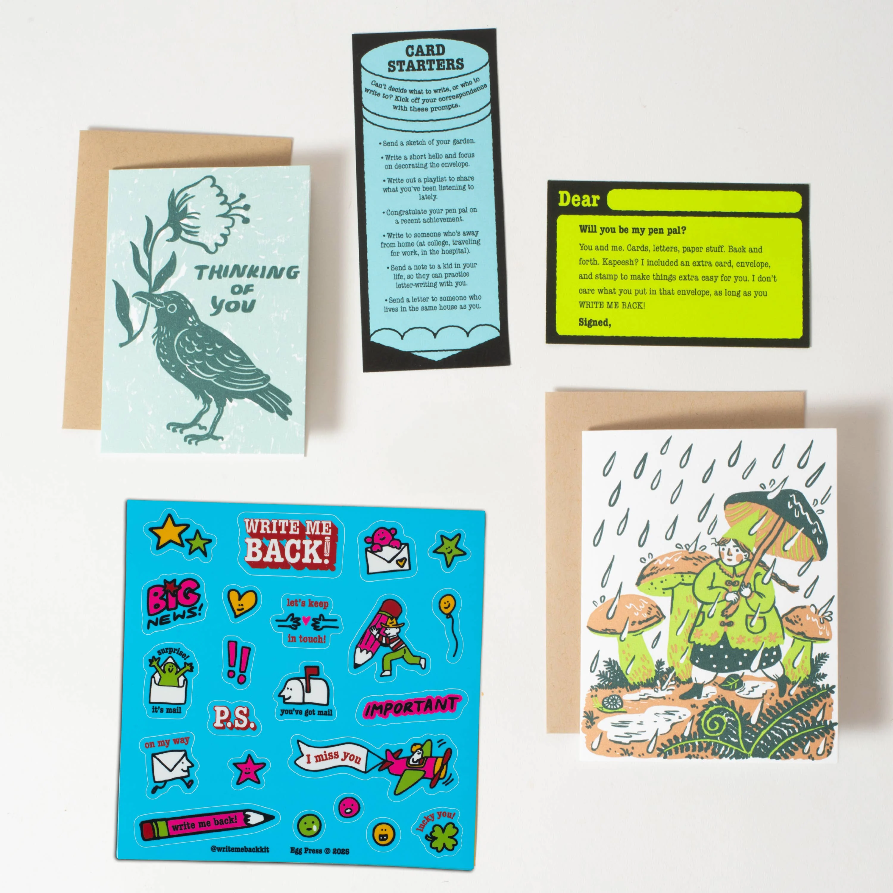 Rain Walk + Crow Pen Pal Kit - Image 2