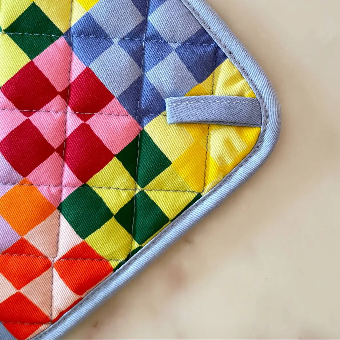 Rainbow Check Oven Mitt + Pot Holder - Image 2