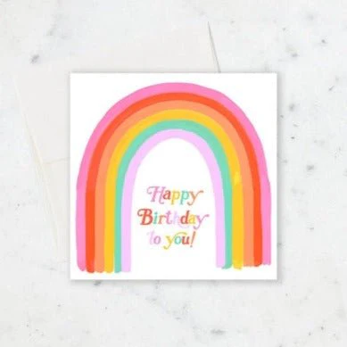 Rainbow Letters Card