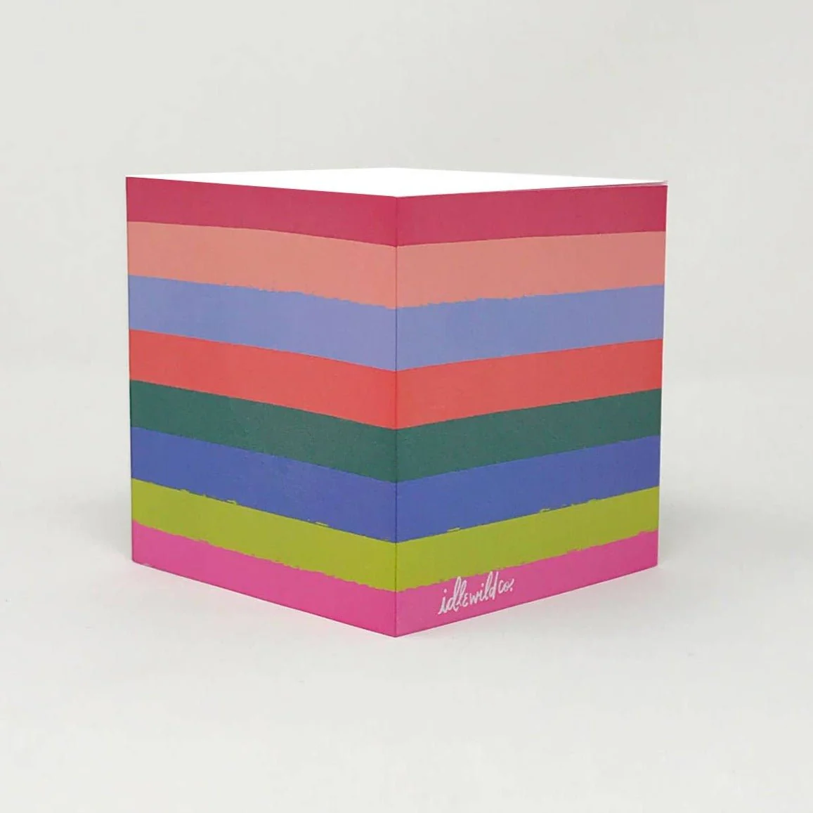 Rainbow Sticky Note Cube