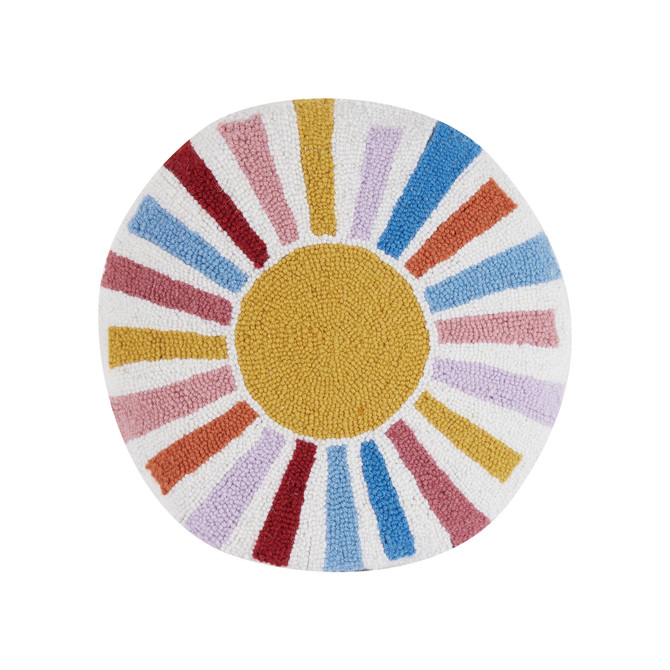Rainbow Sun Hook Pillow