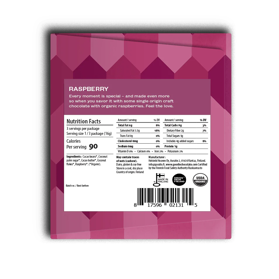Raspberry 49% Chocolate Bar - Image 5