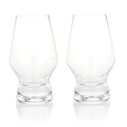 Footed Crystal Scotch Glasses Set/2 - Image 2