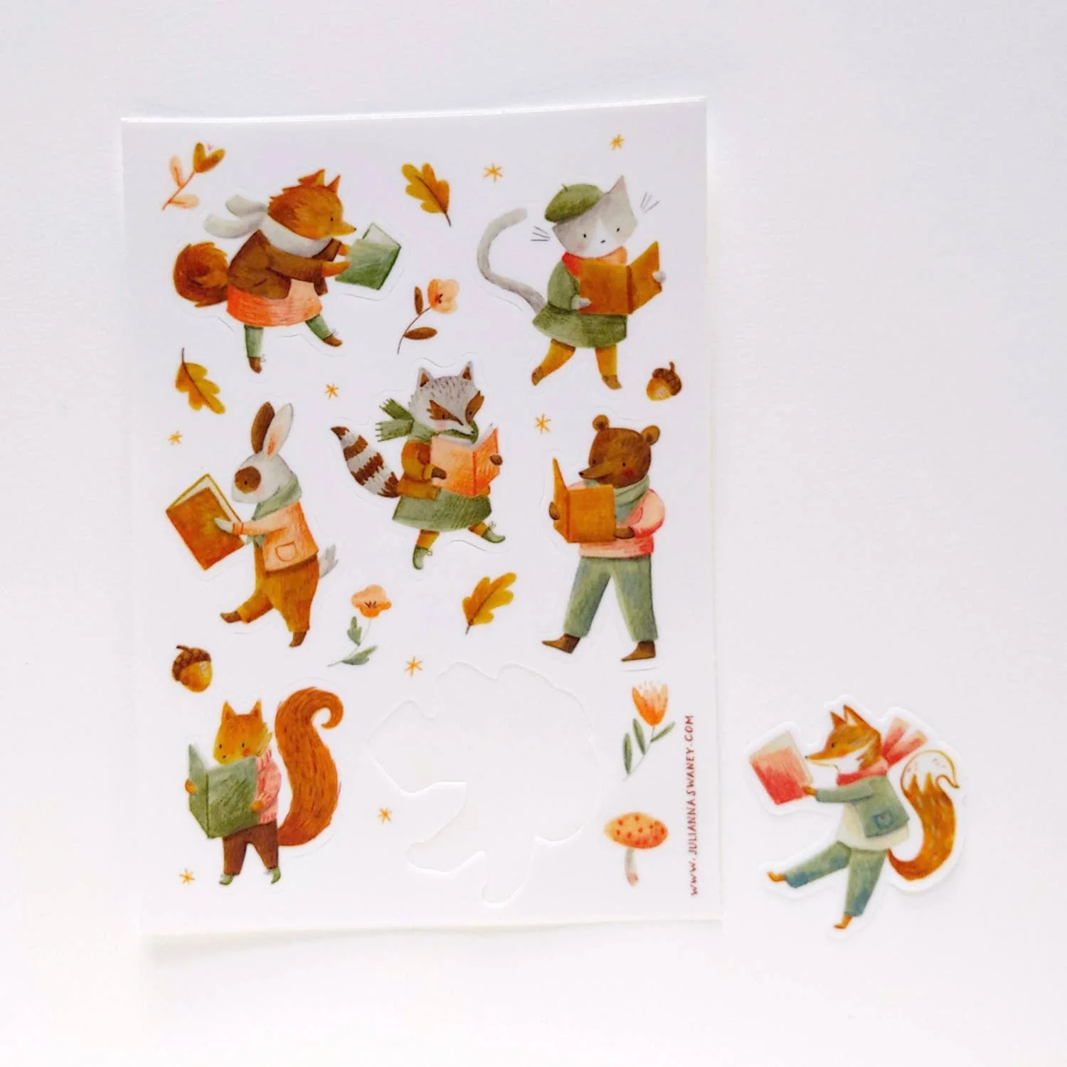 Reading Animals Sticker Sheet - Image 2